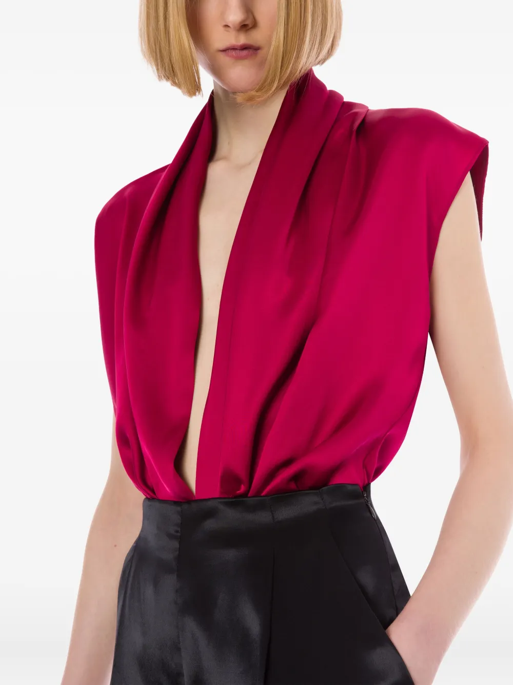 Alberta Ferretti Satijnen blouse Roze