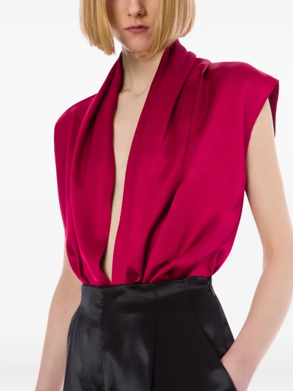 アルベルタ　フェレッティ　ブラウス Alberta Ferretti サテン ブラウス | ピンク | FARFETCH JP