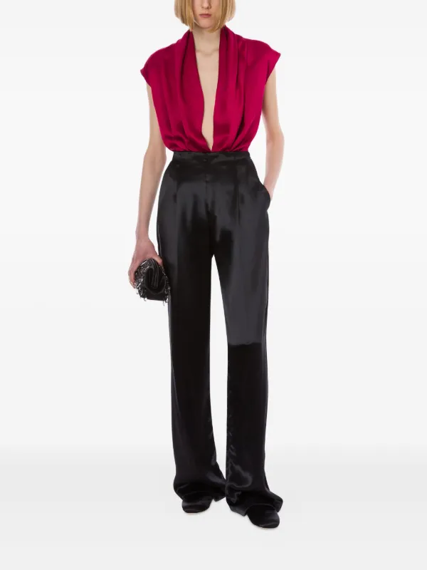 Alberta Ferretti サテン ブラウス | ピンク | FARFETCH JP