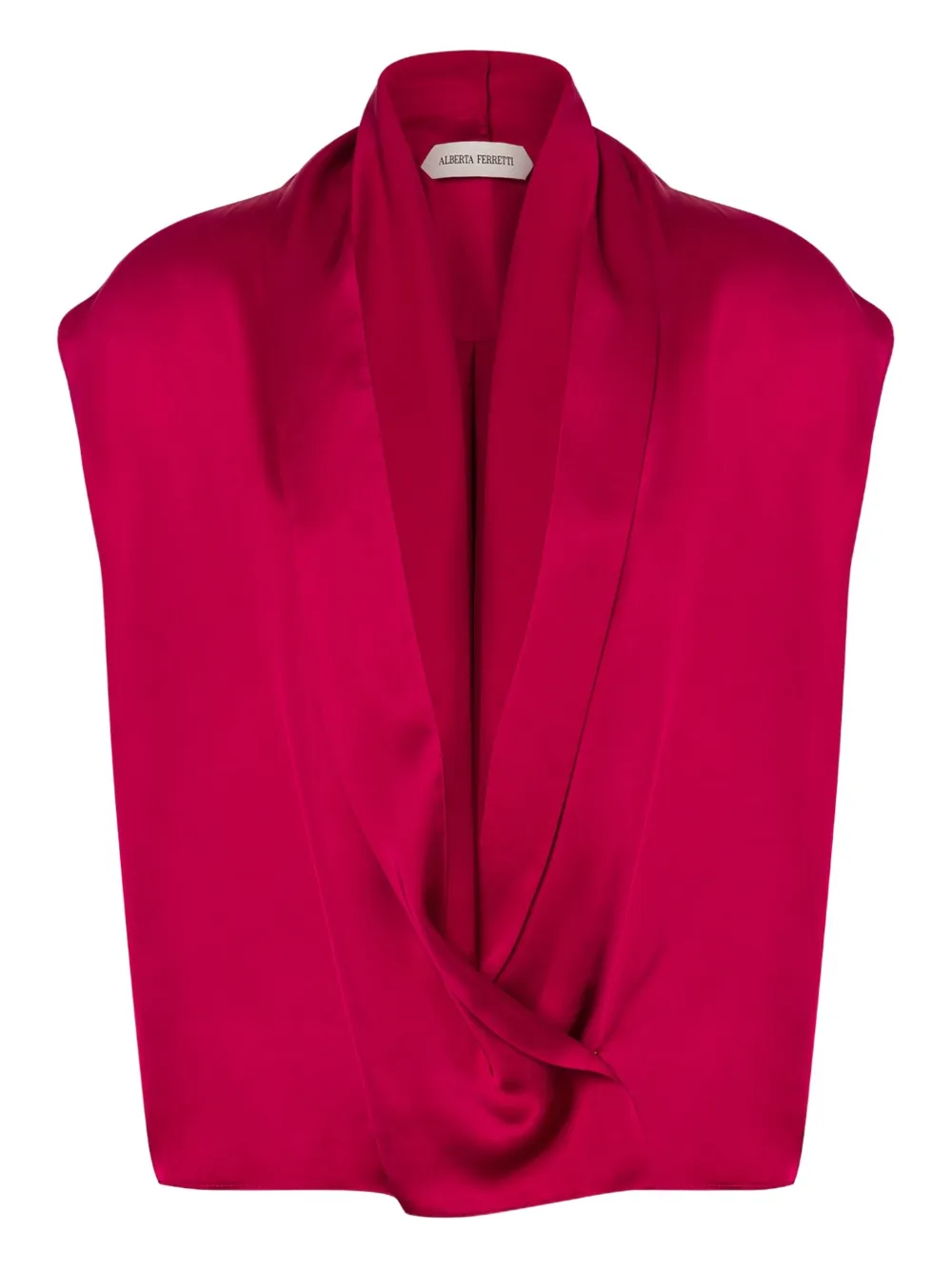 Alberta Ferretti Satijnen blouse Roze