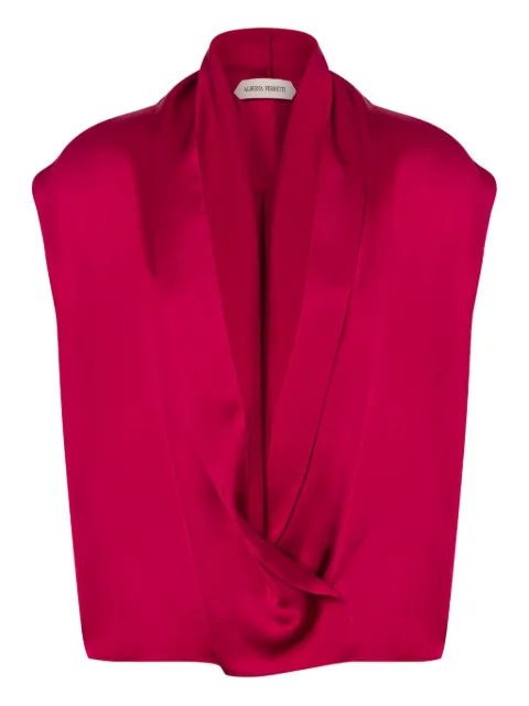 Alberta Ferretti satin blouse