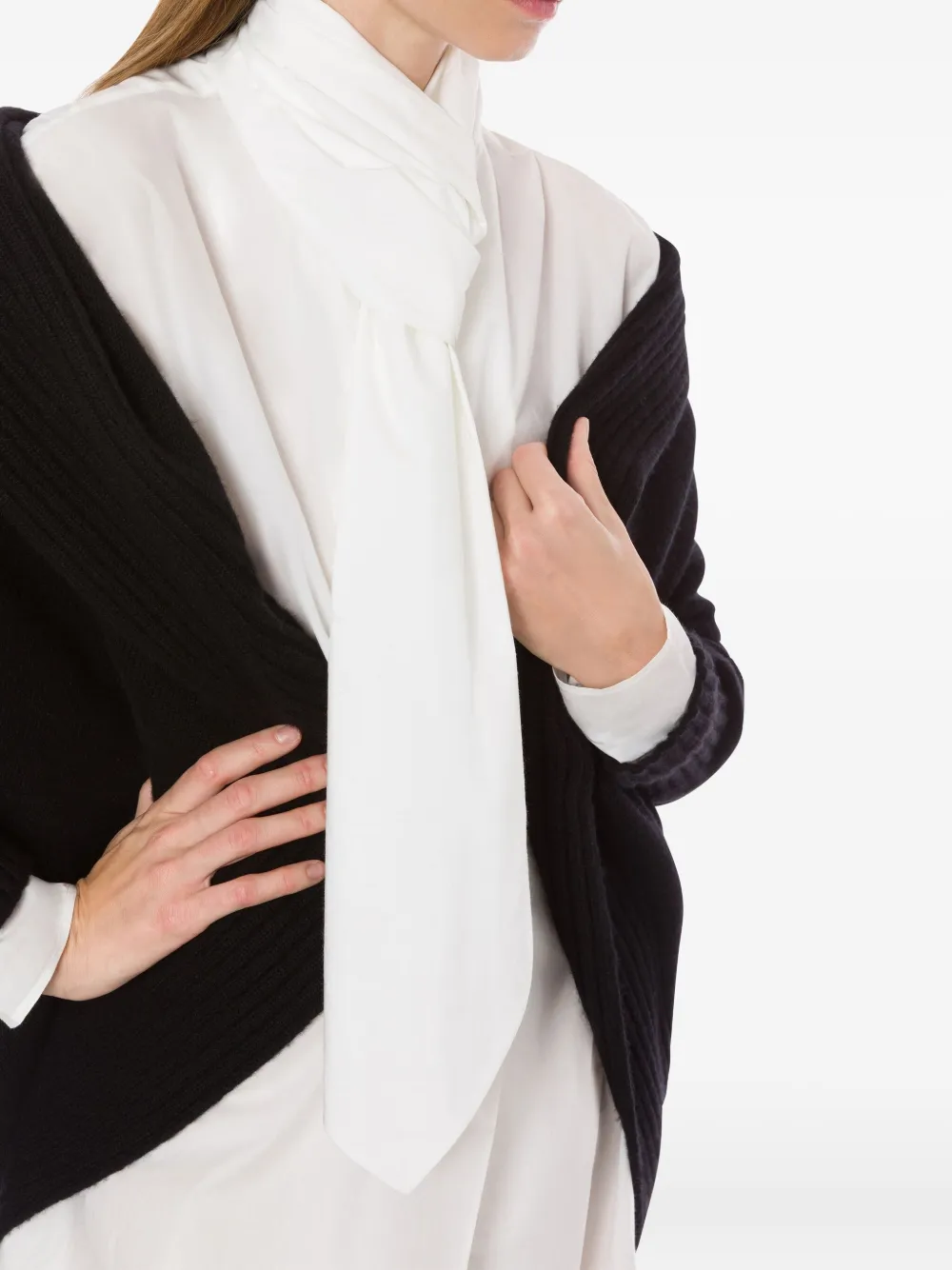 Alberta Ferretti Zijden blouse Wit