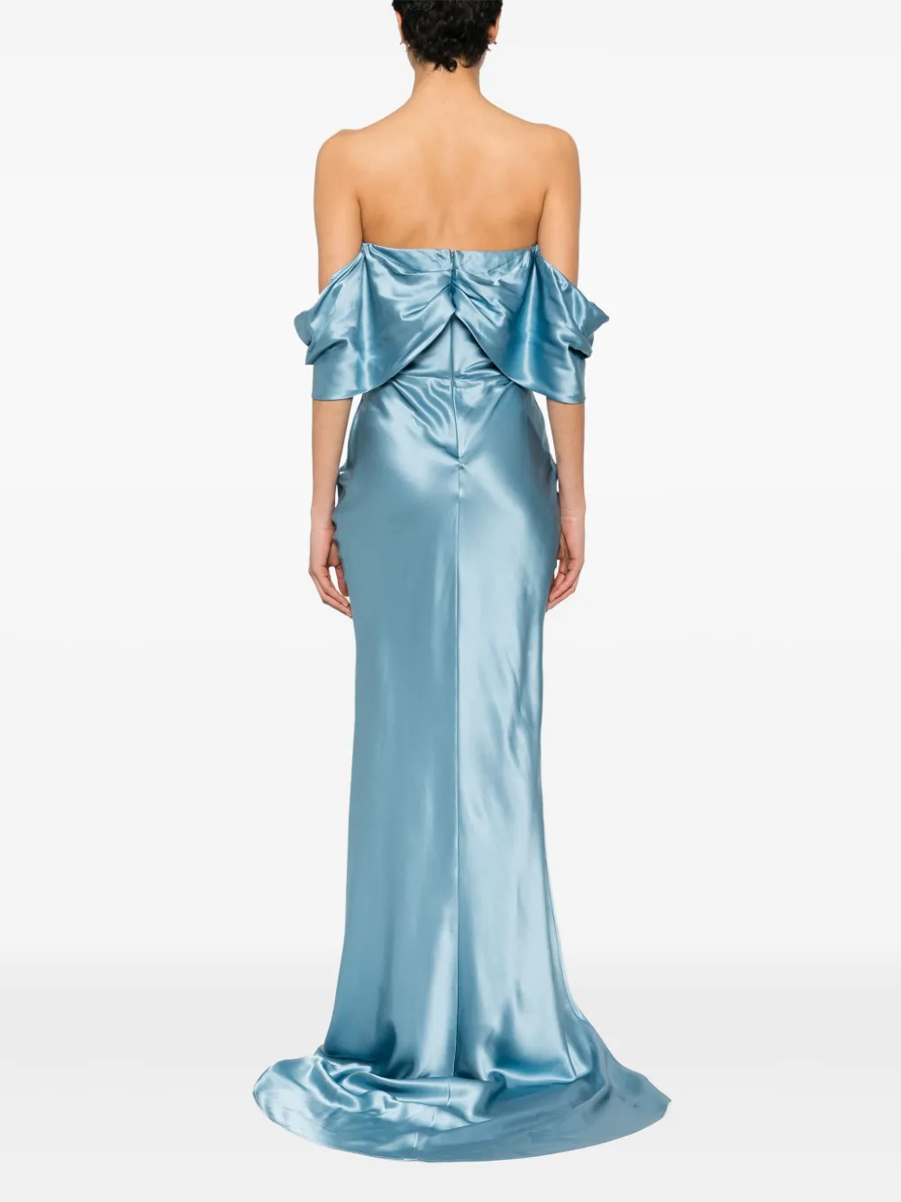 Giuseppe Di Morabito Zijden maxi-jurk Blauw