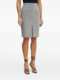 LUISA SPAGNOLI pencil split-front skirt - Grey