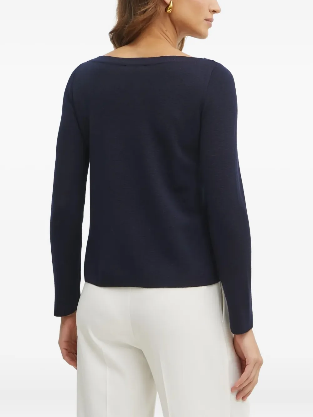 LUISA SPAGNOLI Monome boat-neck buttoned pullover | Knitted Sweaters | Image 2