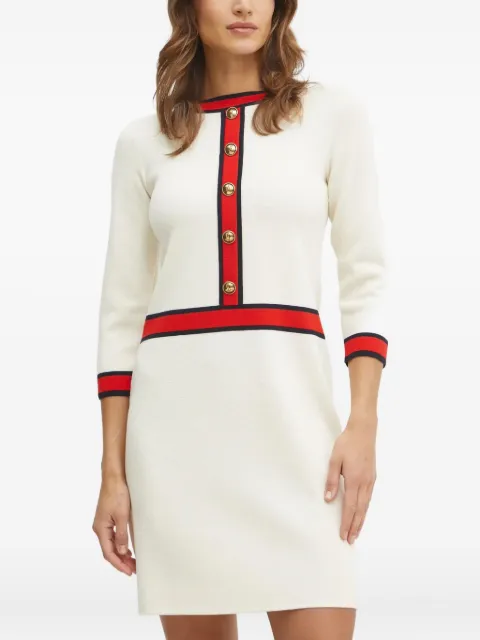 LUISA SPAGNOLI button-detailed knitted mini dress