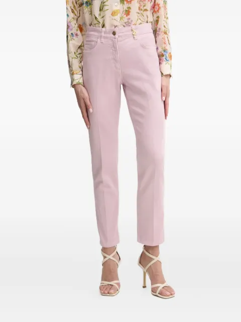 LUISA SPAGNOLI logo-plaque straight jeans
