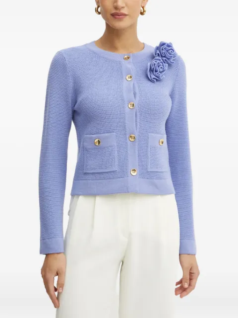 LUISA SPAGNOLI floral-appliqué cardigan