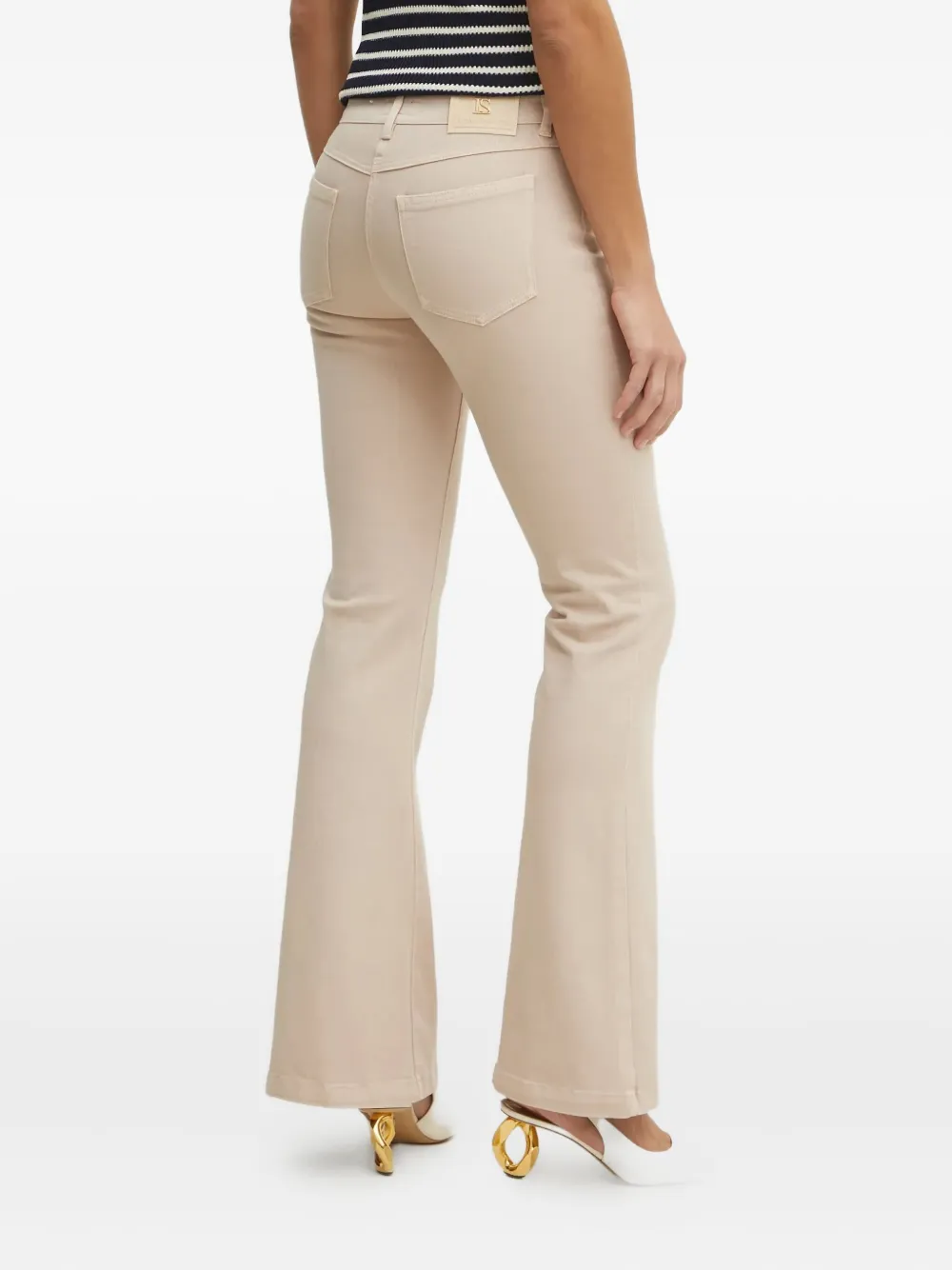 LUISA SPAGNOLI Jeans met vijf zakken Beige