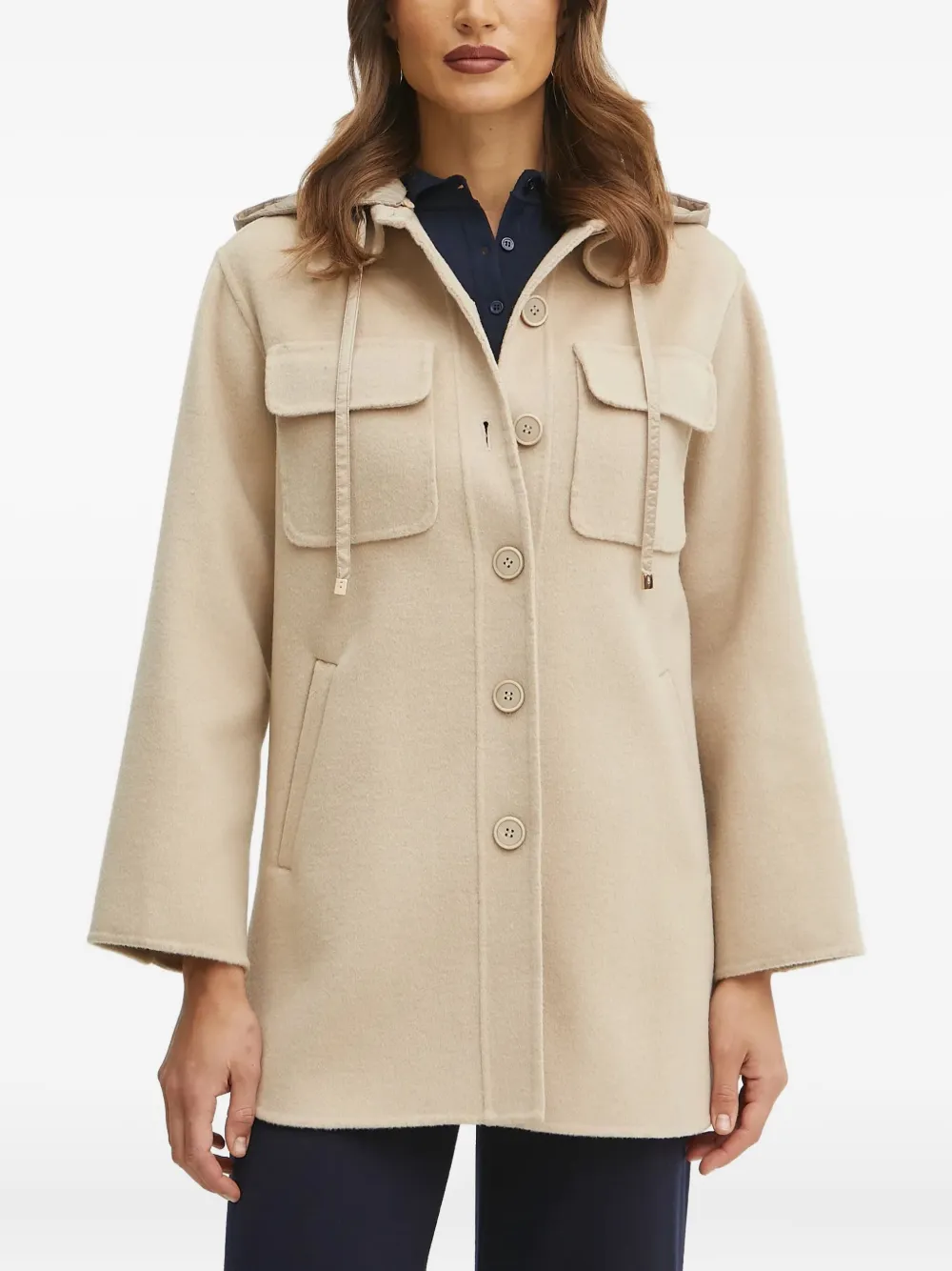 wool-blend coat