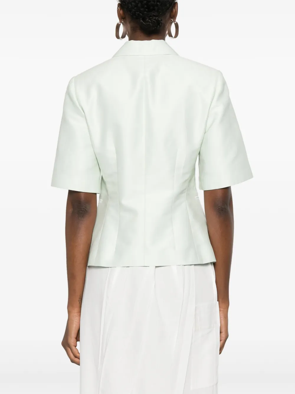 Fabiana Filippi Blazer met enkele rij knopen Groen