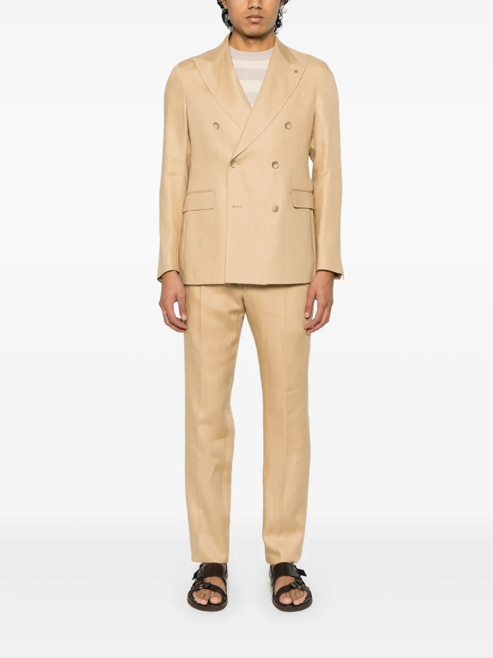 Tagliatore linen suit | Double  Breasted Suits | Image 2