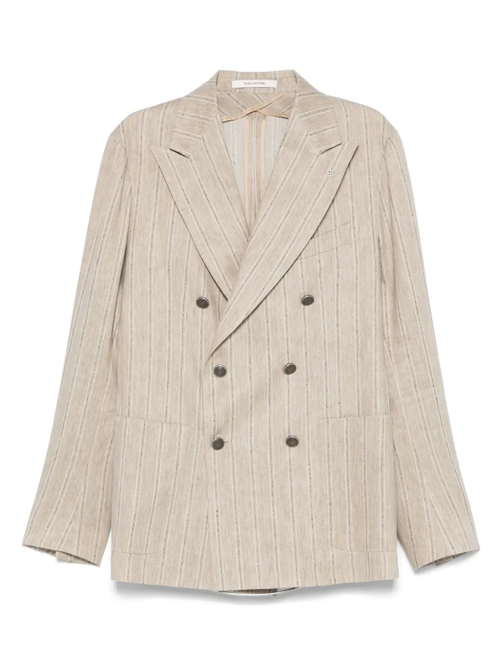 Tagliatore Blazer met dubbele rij knopen Beige