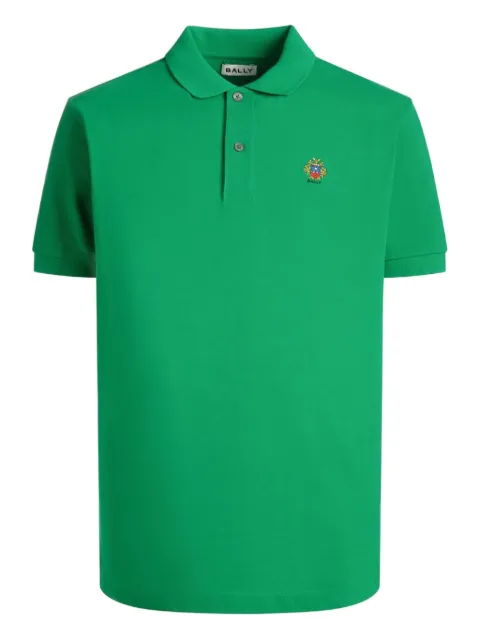 Bally crest-embroidered polo shirt
