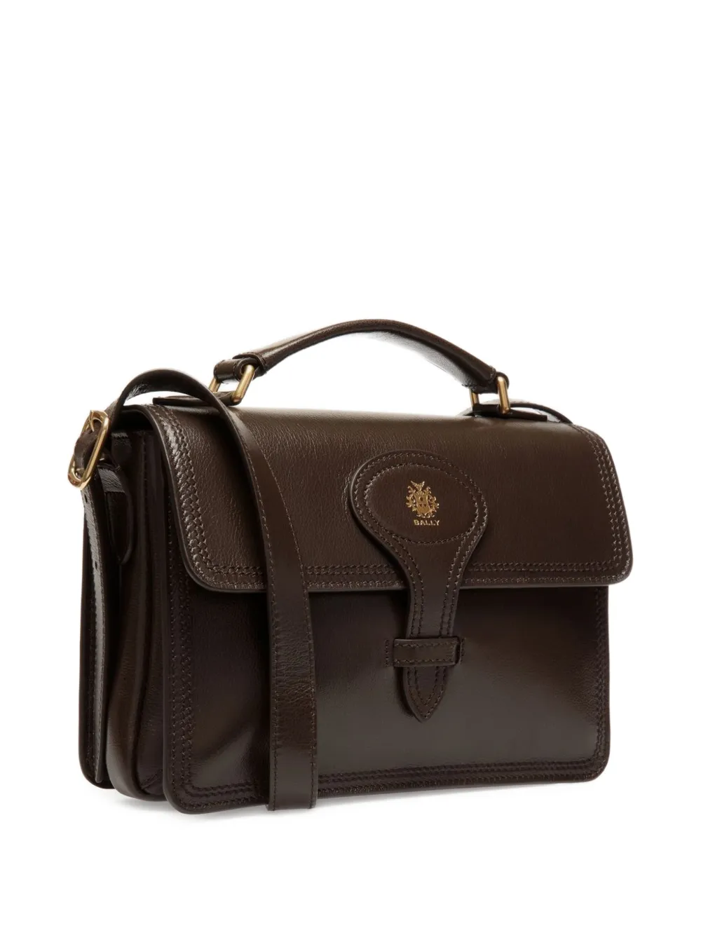 Bally Beckett aktetas met structuur Bruin