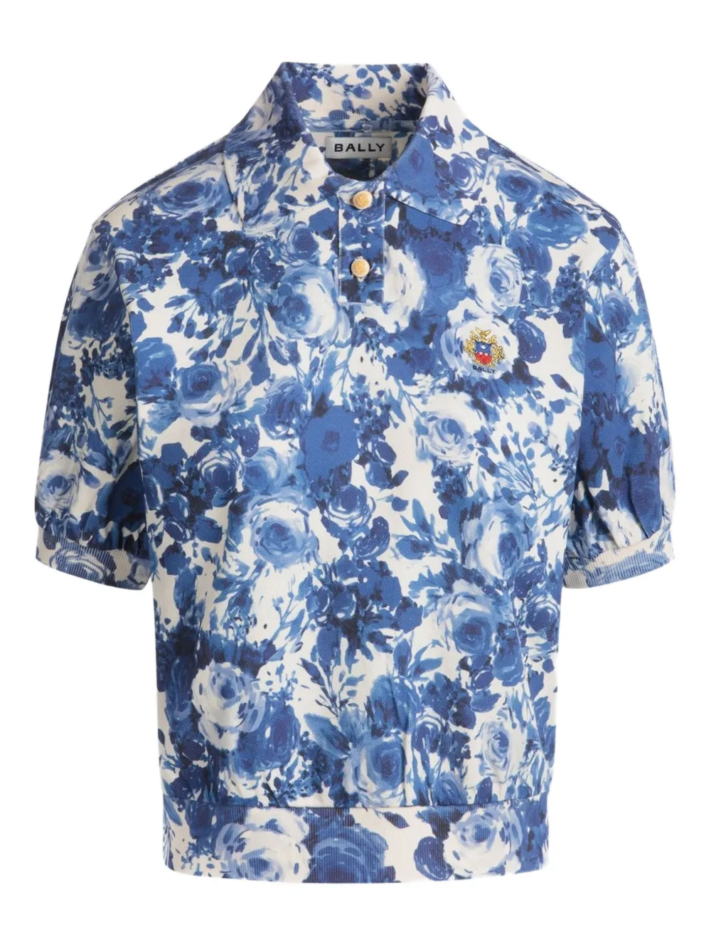 Bally playera tipo polo con estampado abstracto | azul | Image 1