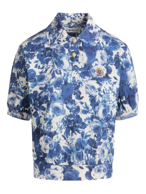 Bally abstract-print polo top 