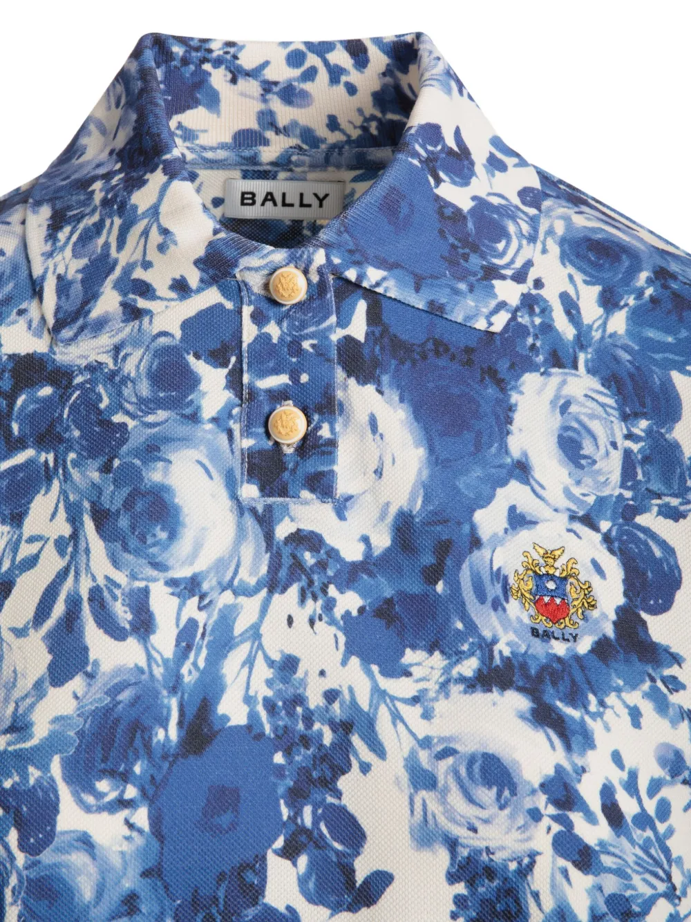 Bally Polotop met abstracte print Blauw