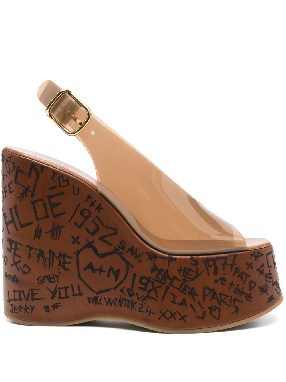 Chloé 150mm Maxime sandals Brown