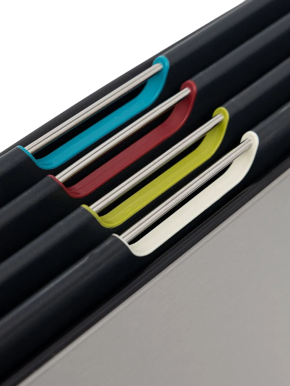 Joseph Joseph Folio™ Stainless Steel Chopping Board Case (set Of Four) In Silver