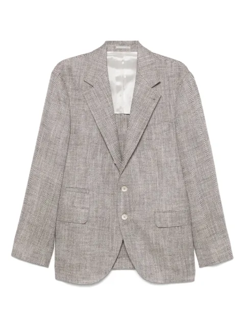Brunello Cucinelli herringbone blazer
