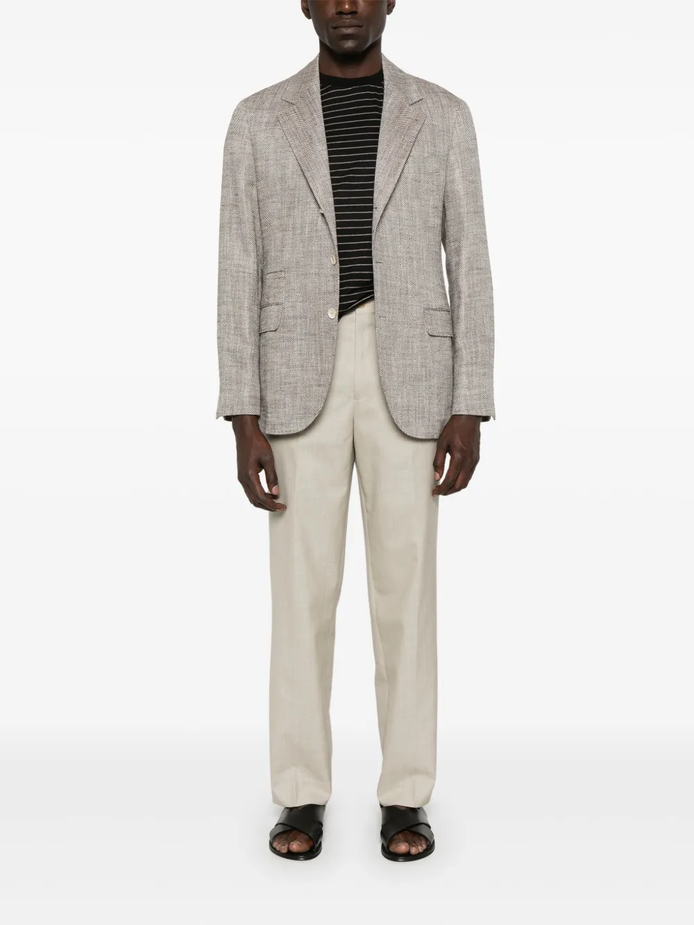 Brunello Cucinelli herringbone blazer | Blazers | Image 2