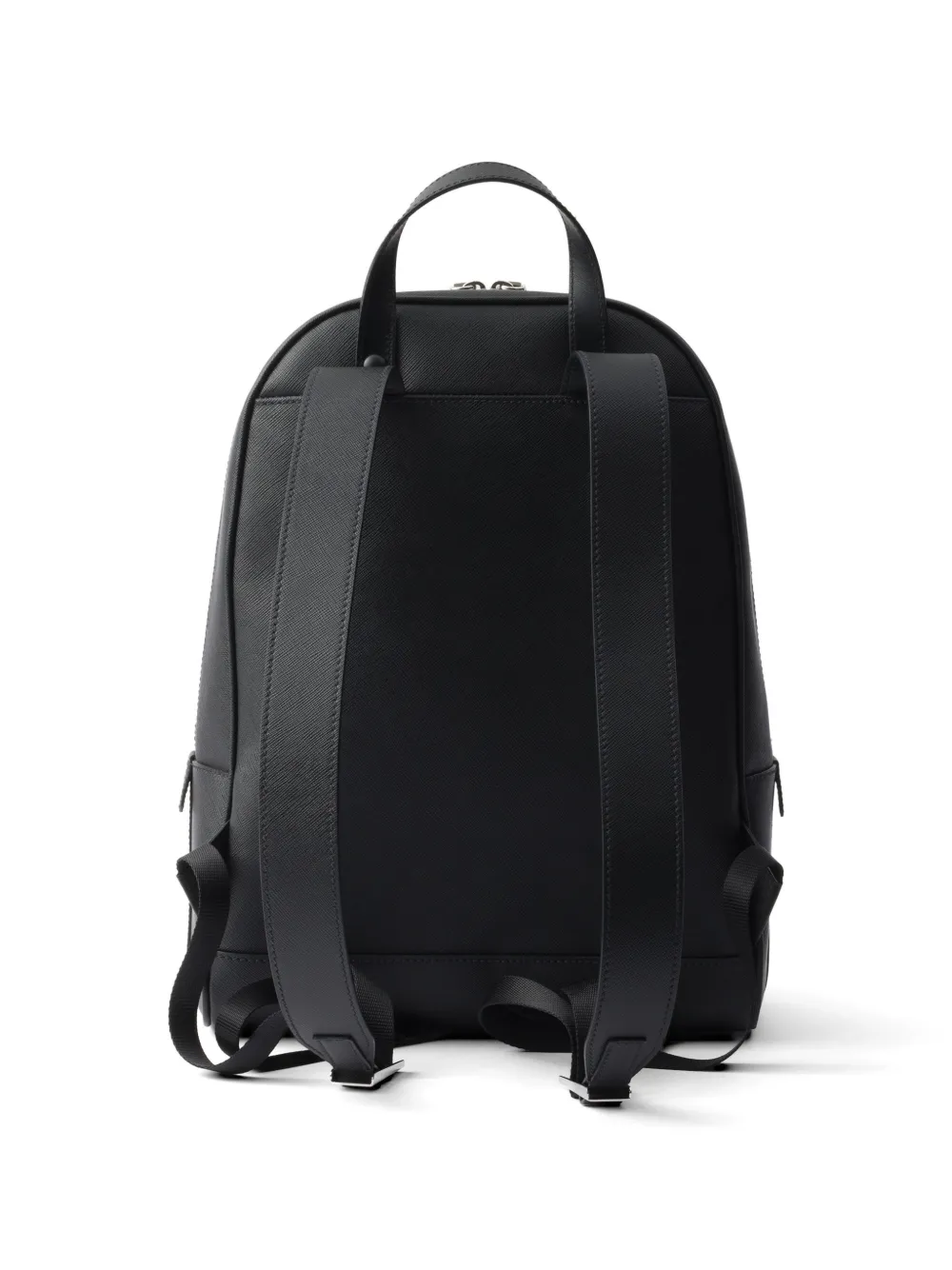 PRADA ブラック バックパック Prada テクスチャード バックパック | ブラック | FARFETCH JP
