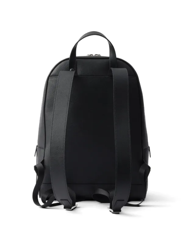 Prada テクスチャード バックパック | ブラック | FARFETCH JP