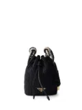 Prada woven drawstring bucket bag - Black