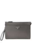 Prada textured clutch bag - Grey