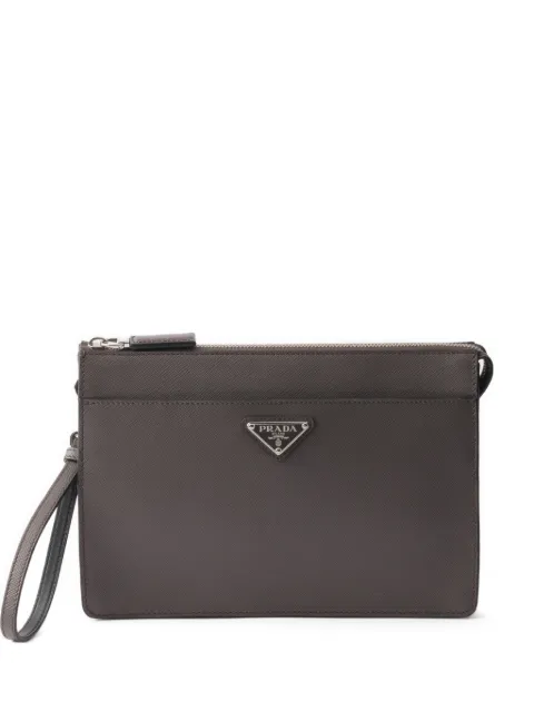 Prada テクスチャード クラッチバッグ