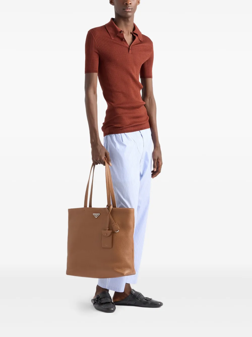 Prada logo-plaque tote bag | Image 2