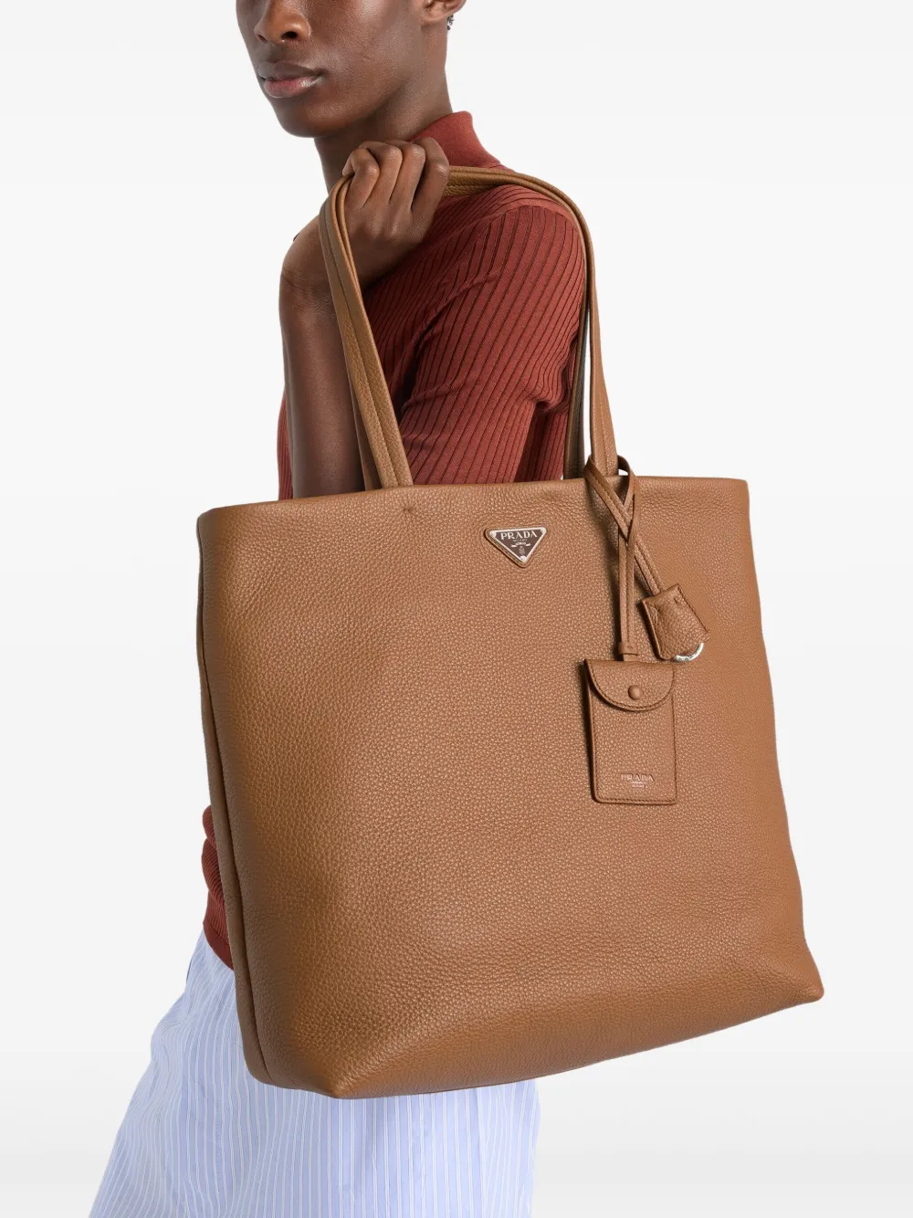 Prada Heuptas met logoplakkaat Bruin