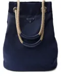 Prada Re-Nylon drawstring tote bag - Blue