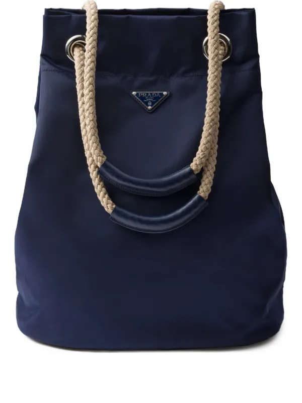 PRADA＊Re-Nylon tote bag チェーン トートバッグ＊送料込 直営店☆PRADA Re-Edition 1995 Re-Nylonチェーン ラージバッグ