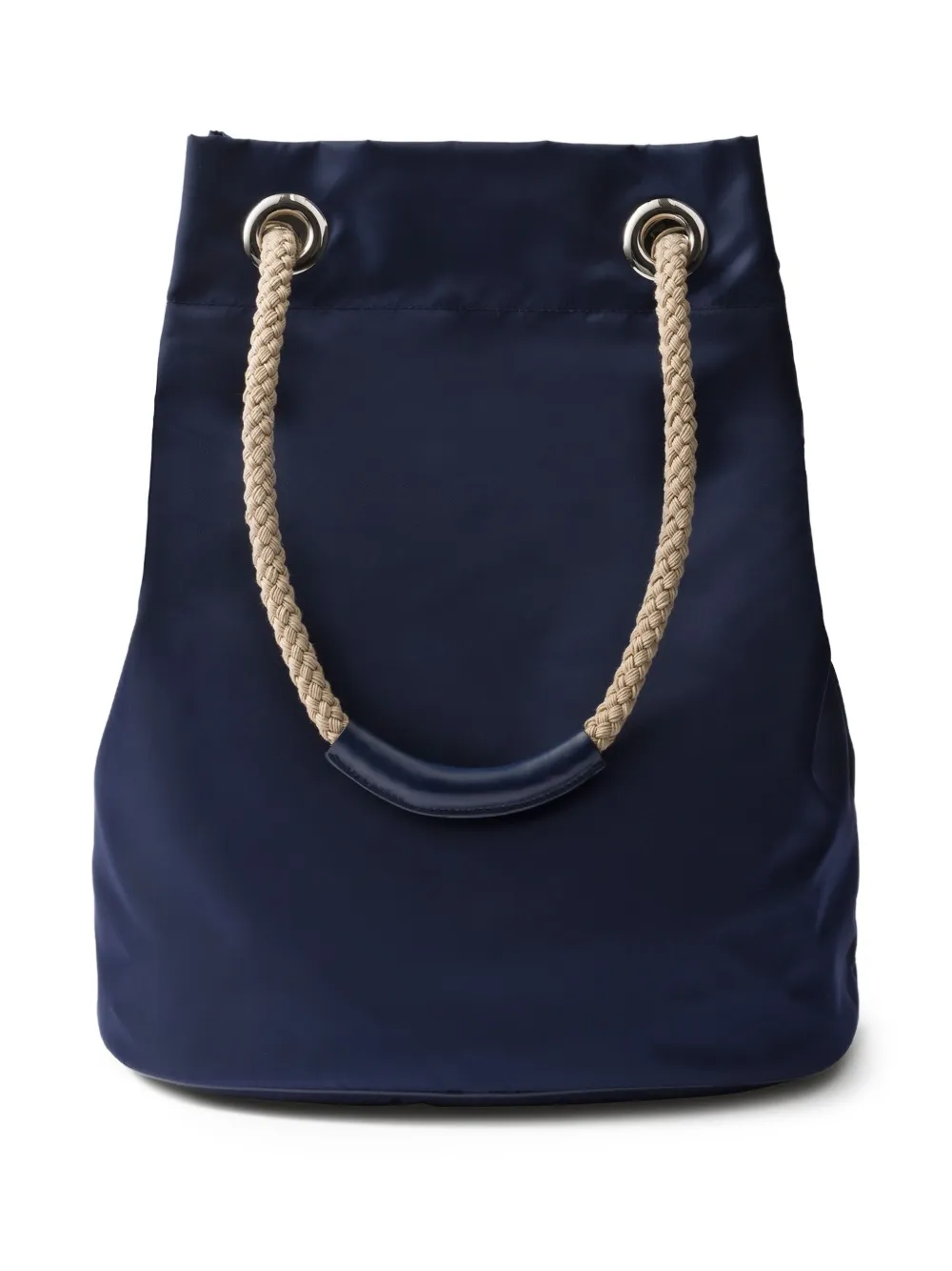 Prada Re-Nylon shopper met trekkoord Blauw