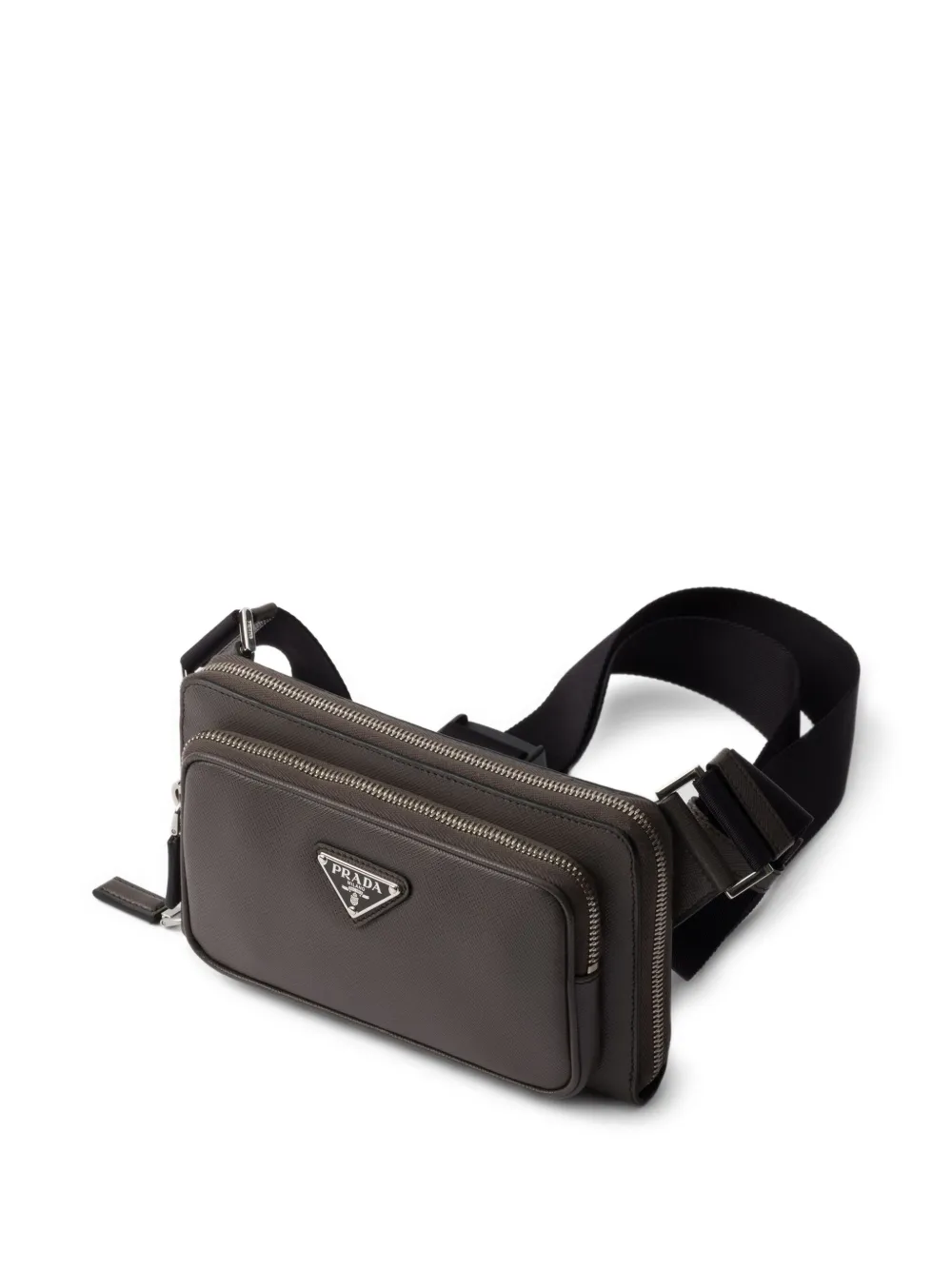Prada Re-Nylon heuptas met rits Grijs