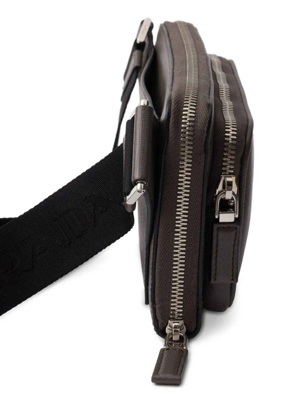 Prada Re-Nylon heuptas met rits Grijs