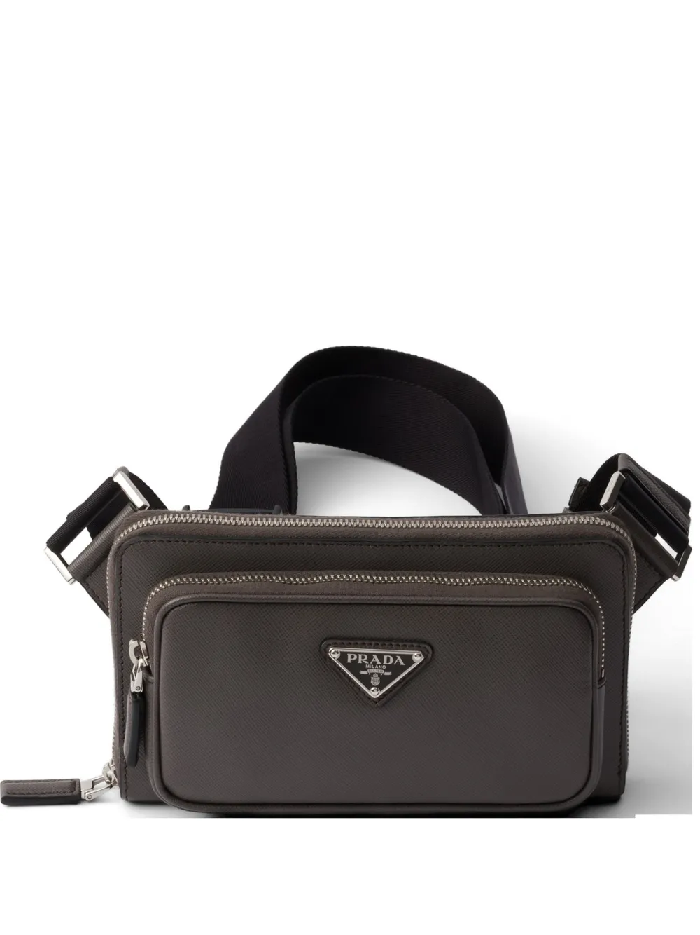 Prada Marsupio Re-Nylon con zip - Grigio
