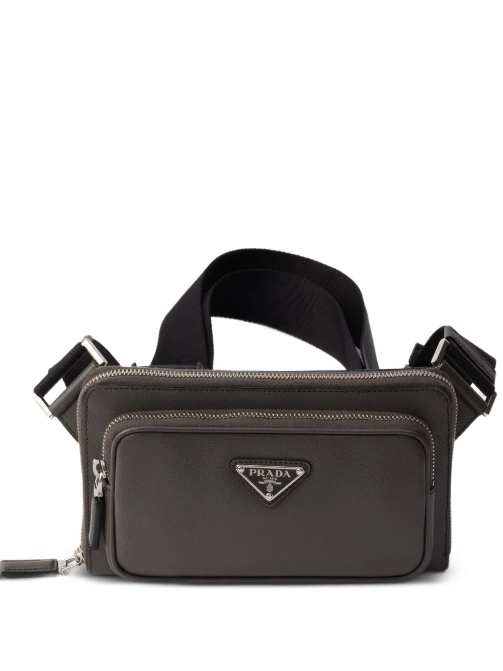 Prada Marsupio Re-Nylon con zip - Grigio