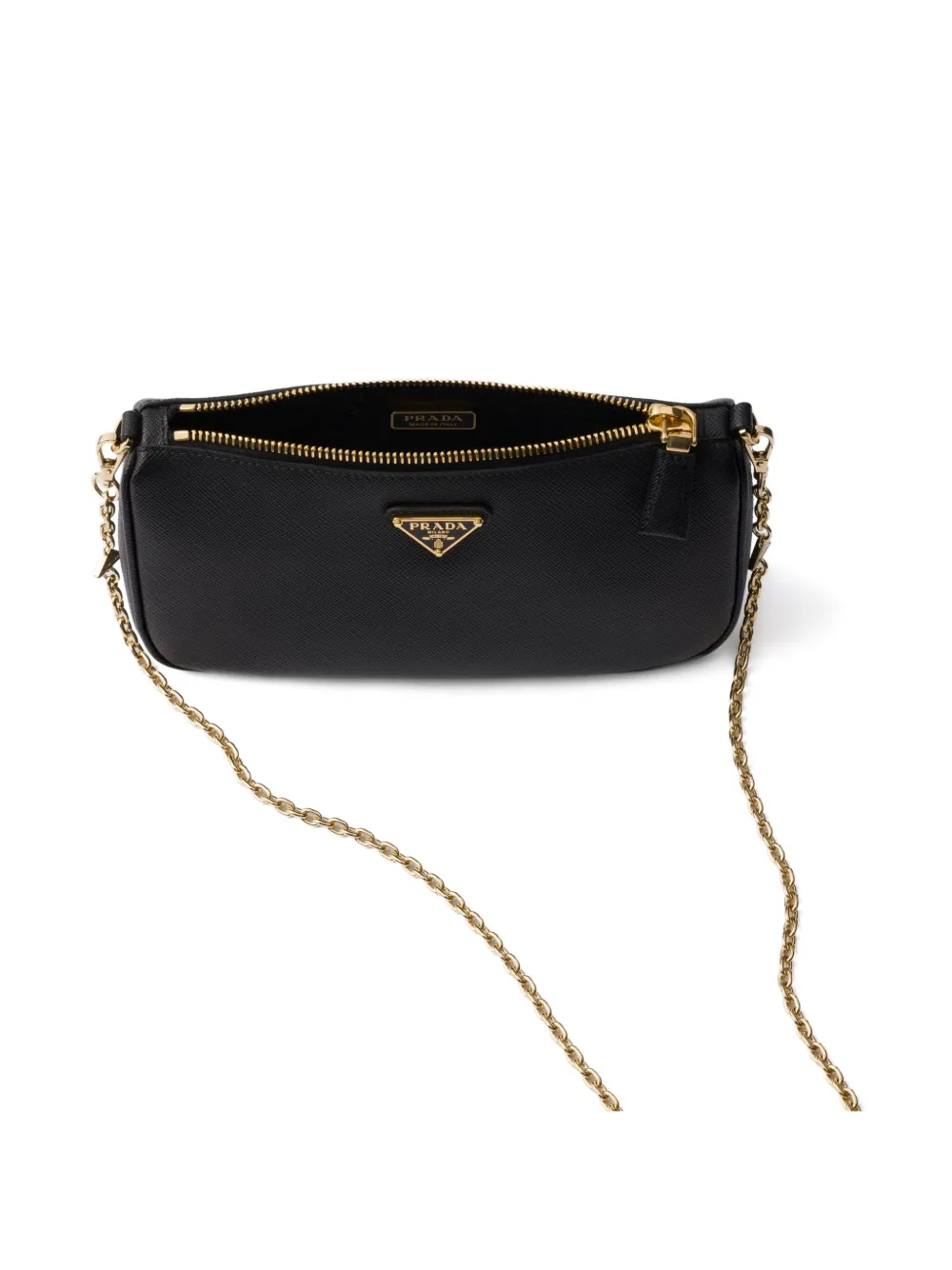Prada Re-edition 2000 Chain Shoulder Bag In Black
