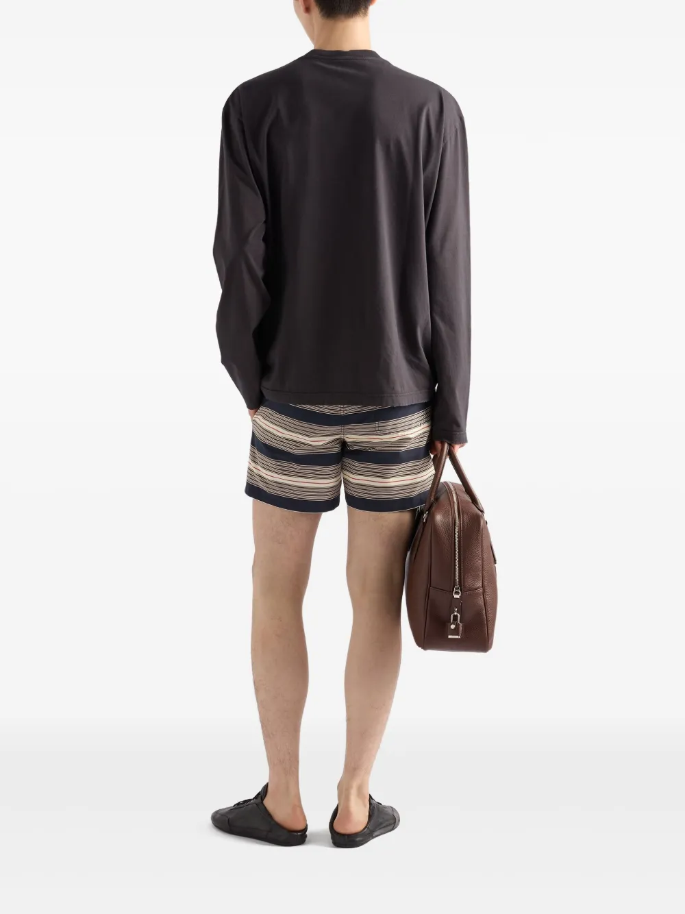 Prada Gestreepte zwembroek Blauw