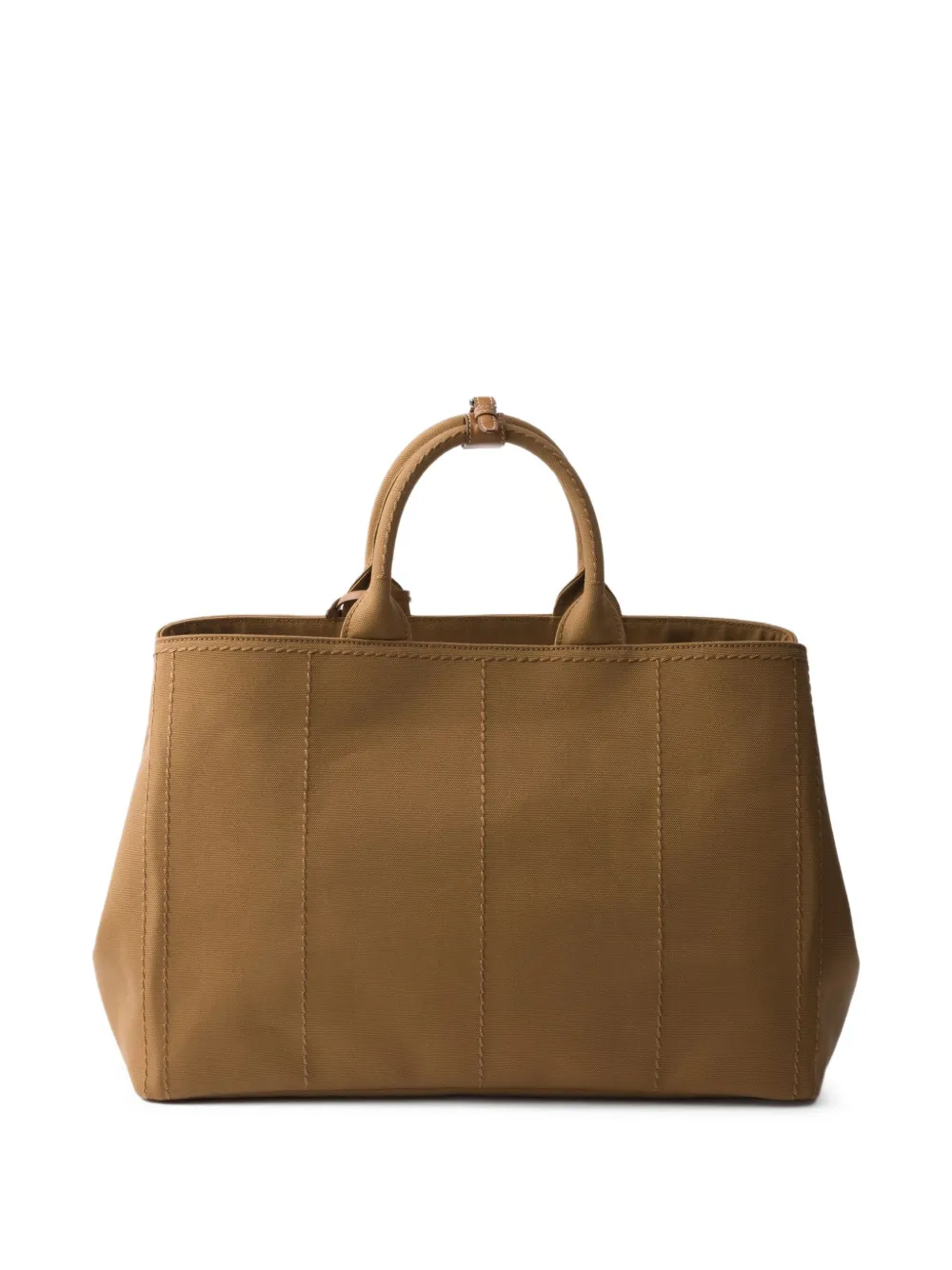 Prada Shopper met logo-reliëf Bruin