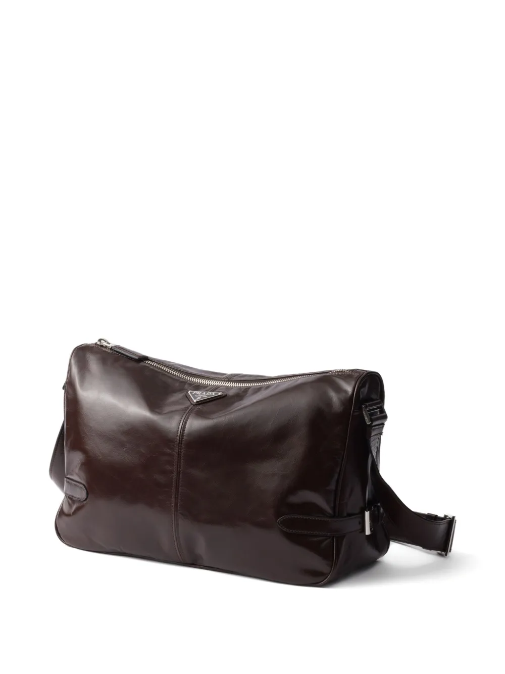 Prada Leren crossbodytas Bruin