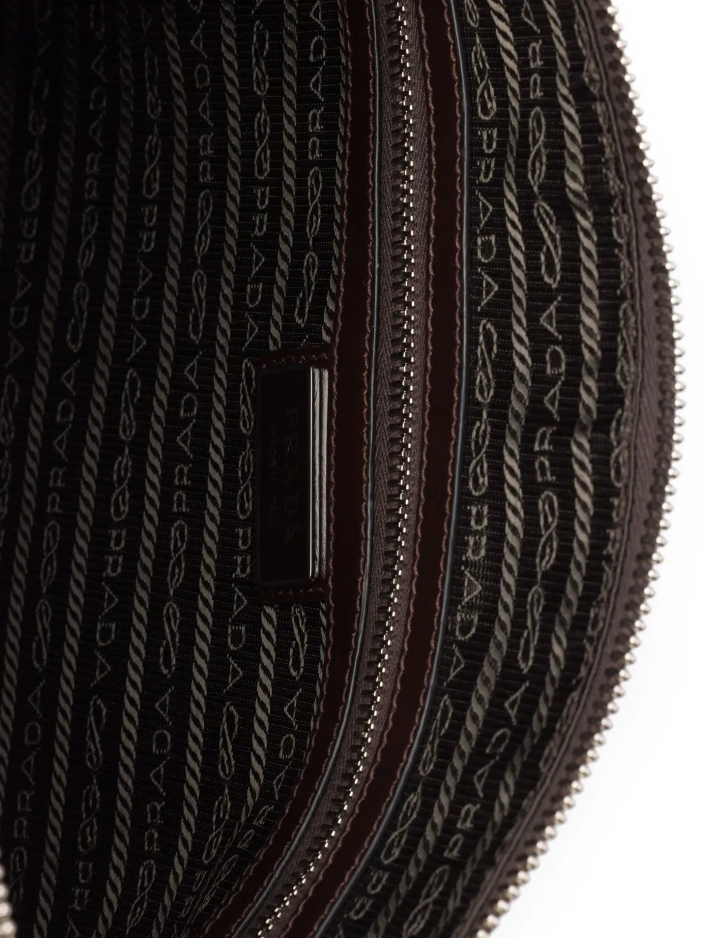 Prada Leren crossbodytas Bruin