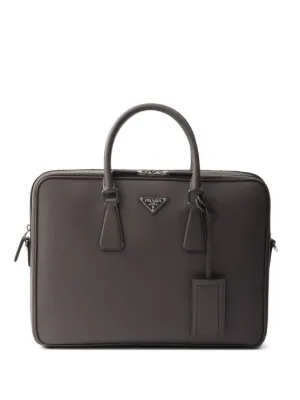 PRADA/サフィアーノ/レザー/PCバッグ/メンズ Re-Nylon xサフィアーノレザー ショルダーバッグ