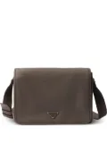Prada leather messenger bag - Grey
