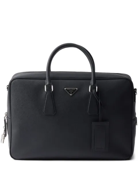 Prada Strukturierte Aktentasche