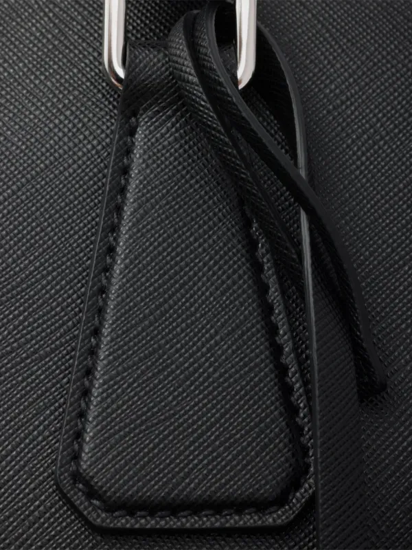 PRADA 黒レザービジネスバッグ Prada レザービジネスバッグ | ブラック | FARFETCH JP