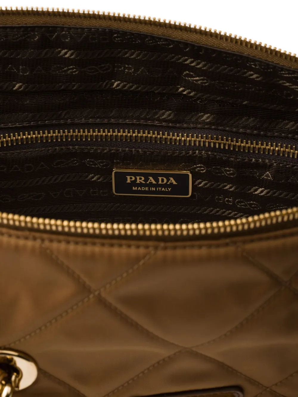 Prada Re-Edition 1995 gewatteerde shopper Bruin